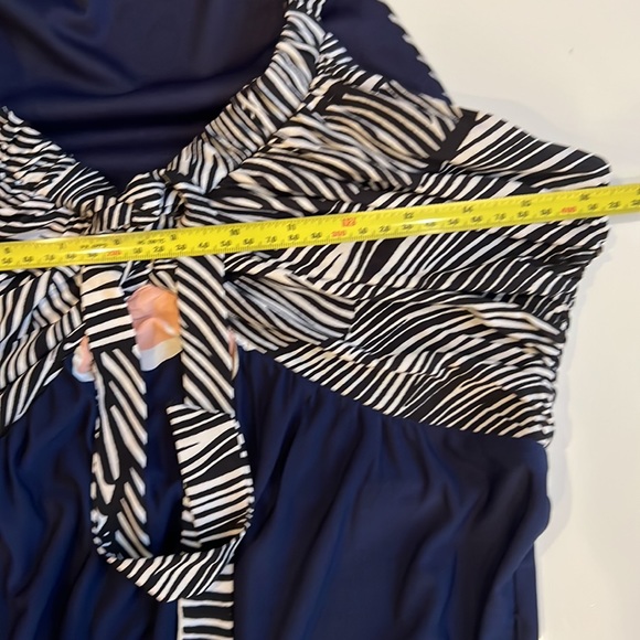 CLEO Maxi dress multicolour navy, pink and white festival/wedding/casual - Picture 9 of 13